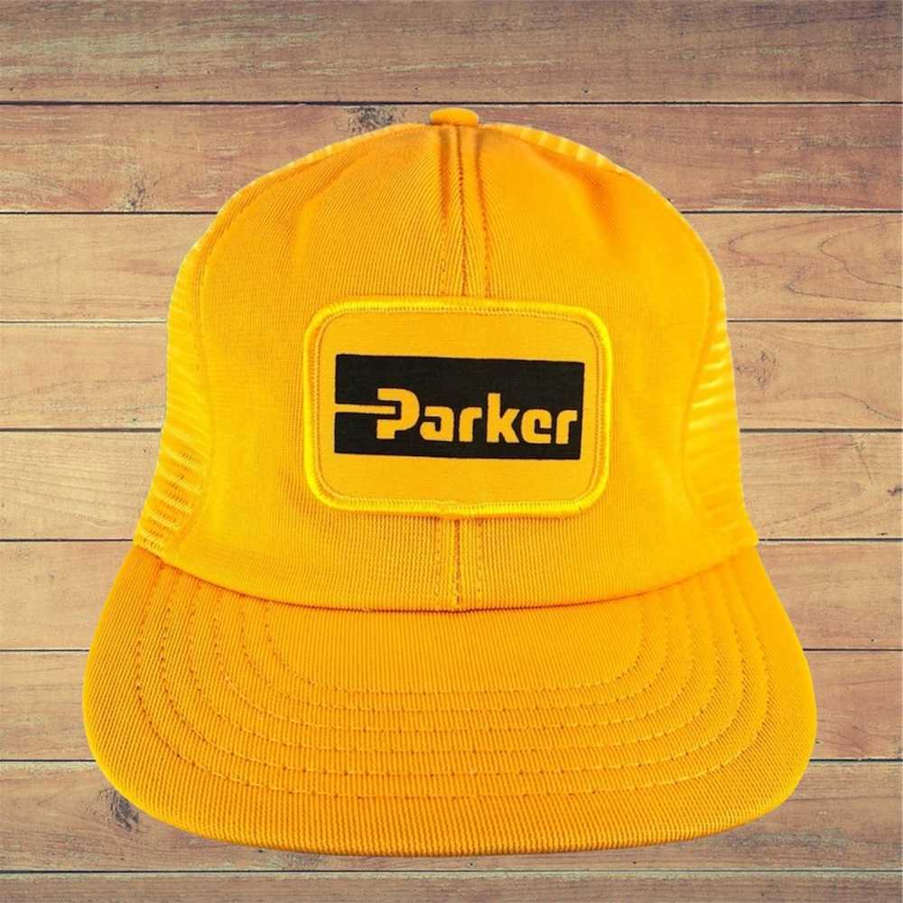 TRUE Vintage PARKER Tools Mesh Back Snapback Truc… - image 1