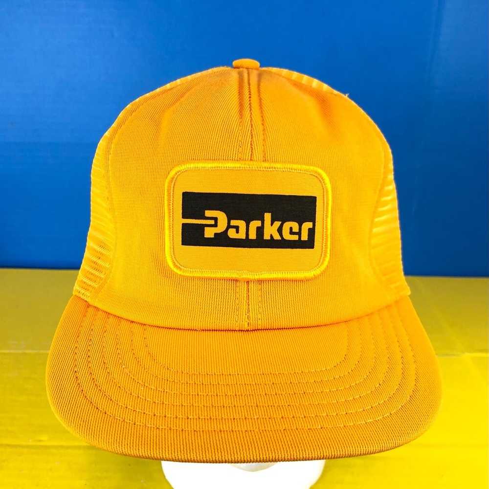 TRUE Vintage PARKER Tools Mesh Back Snapback Truc… - image 9