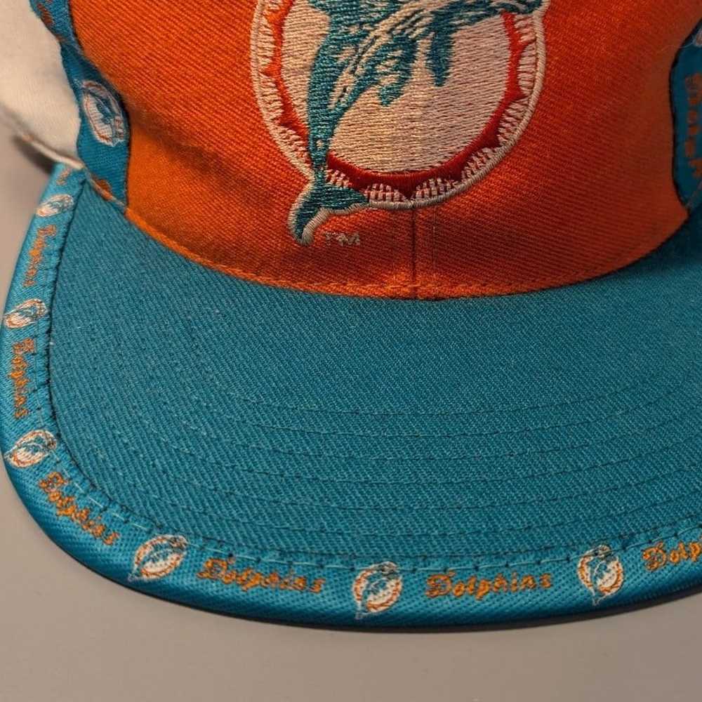 Vintage Miami Dolphins Wide Brim Snapback Hat - image 2