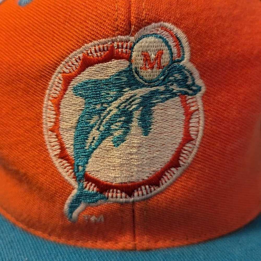 Vintage Miami Dolphins Wide Brim Snapback Hat - image 3