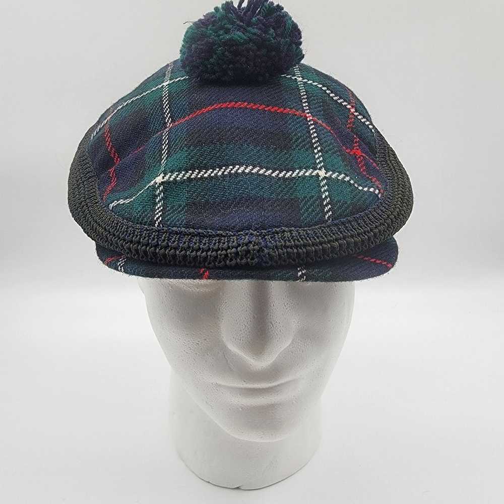 Dunn & Co Great Britain Tartan Plaid Newsboy Hat … - image 1