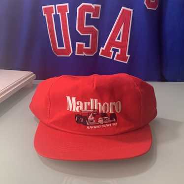 Vintage Marlboro Indy Racing Team 1992 red Cap tr… - image 1