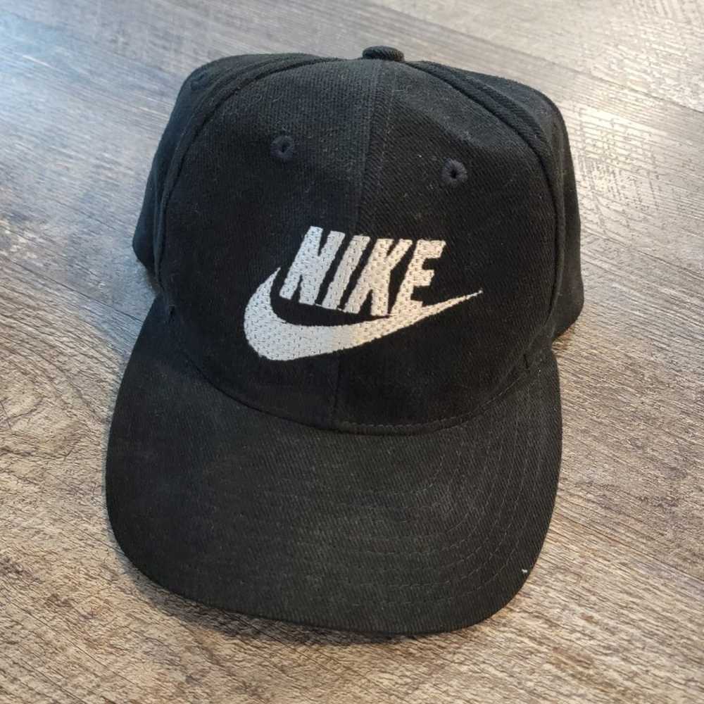 Vintage 1990s Nike swoosh check Hat - image 1