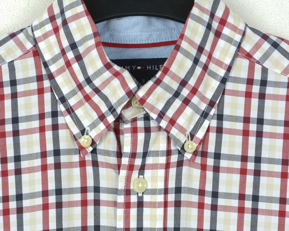 Tommy Hilfiger Button Up Shirt Long Sleeved Tarta… - image 4