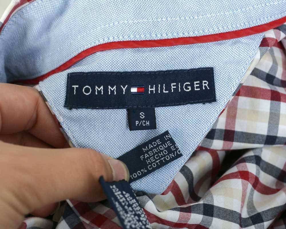 Tommy Hilfiger Button Up Shirt Long Sleeved Tarta… - image 7