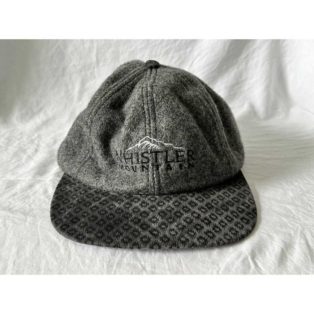 Vintage Whistler Canada Made Grey Hat Cap Embroid… - image 1