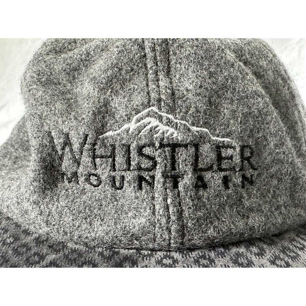 Vintage Whistler Canada Made Grey Hat Cap Embroid… - image 2