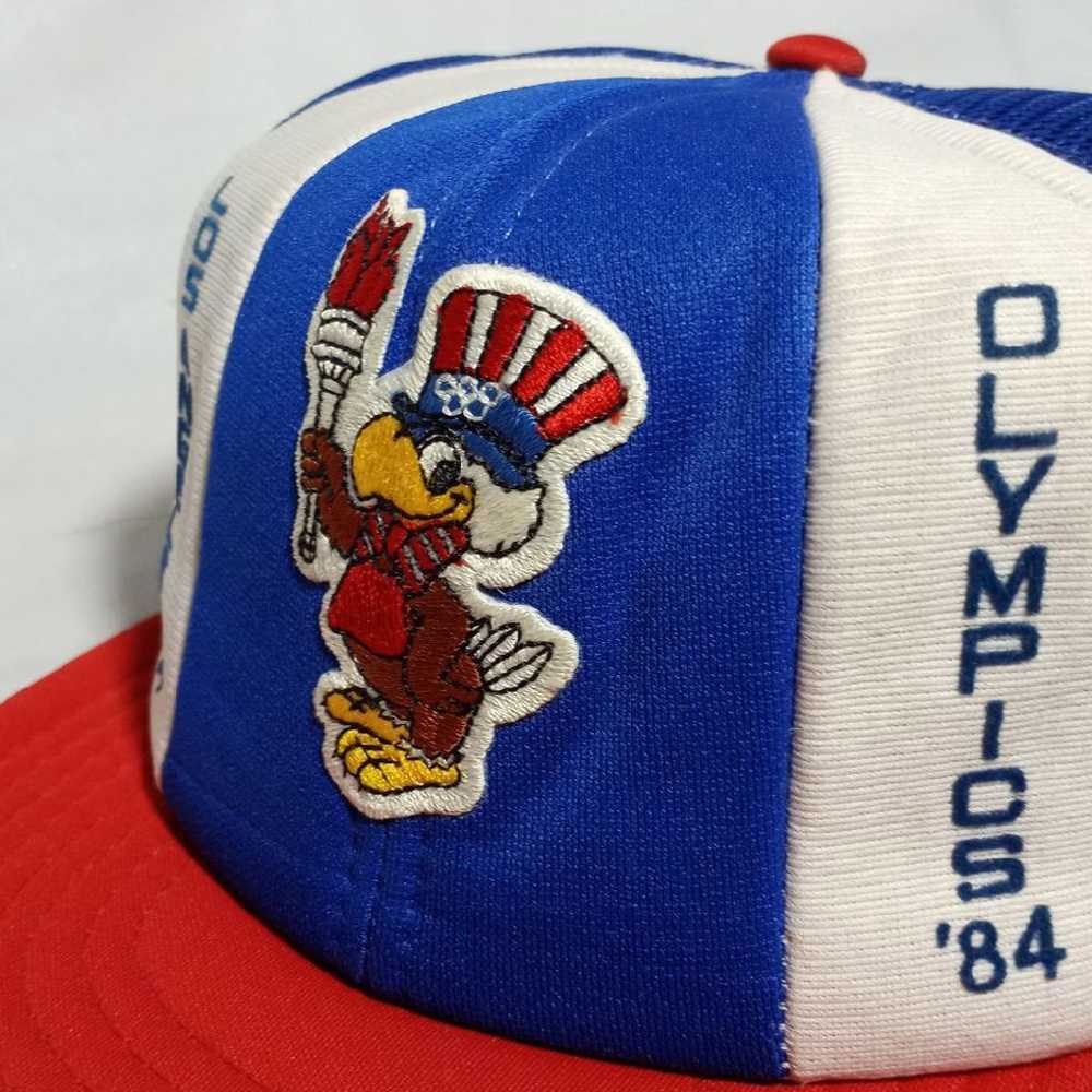 Vintage LOS ANGELES OLYMPICS Trucker Hat Cap '84 … - image 12