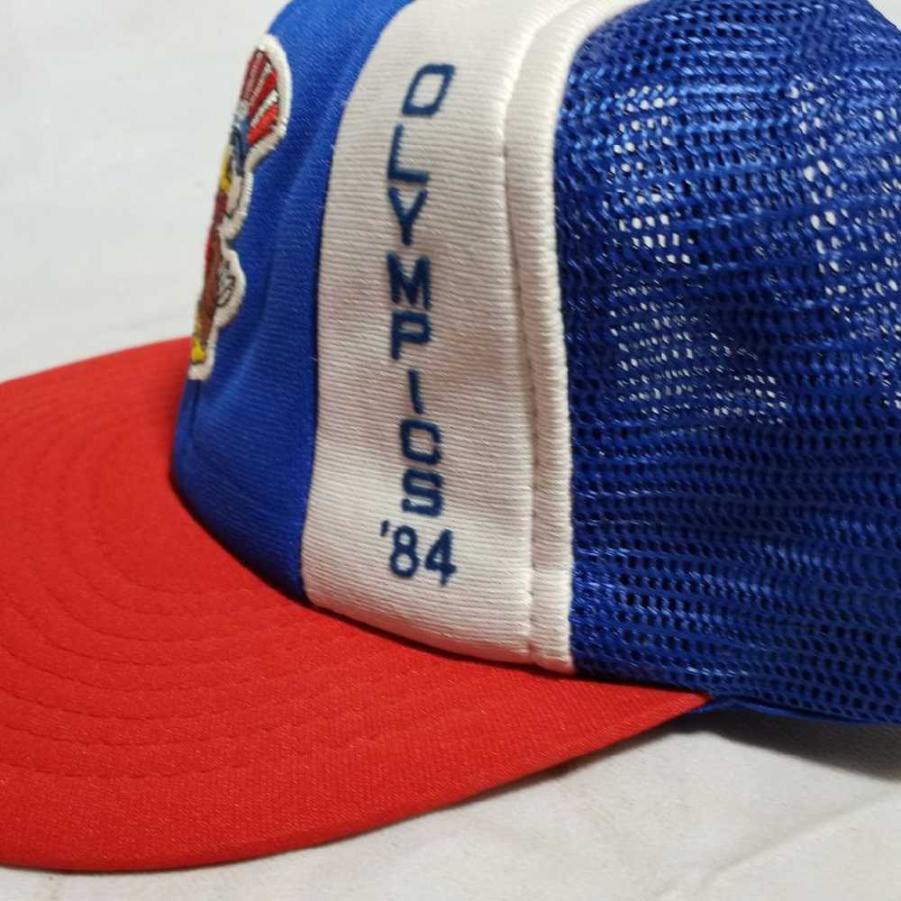 Vintage LOS ANGELES OLYMPICS Trucker Hat Cap '84 … - image 2