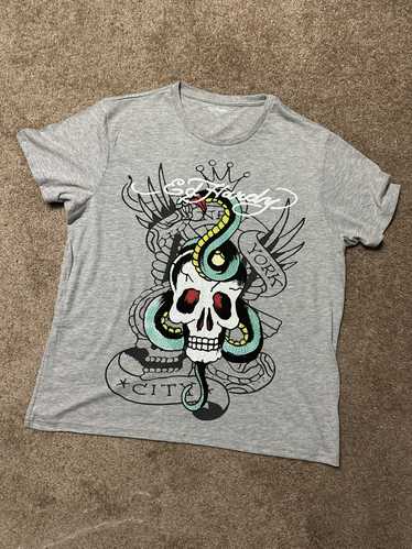 Vintage Ed hardy skull rhinestone t shirt