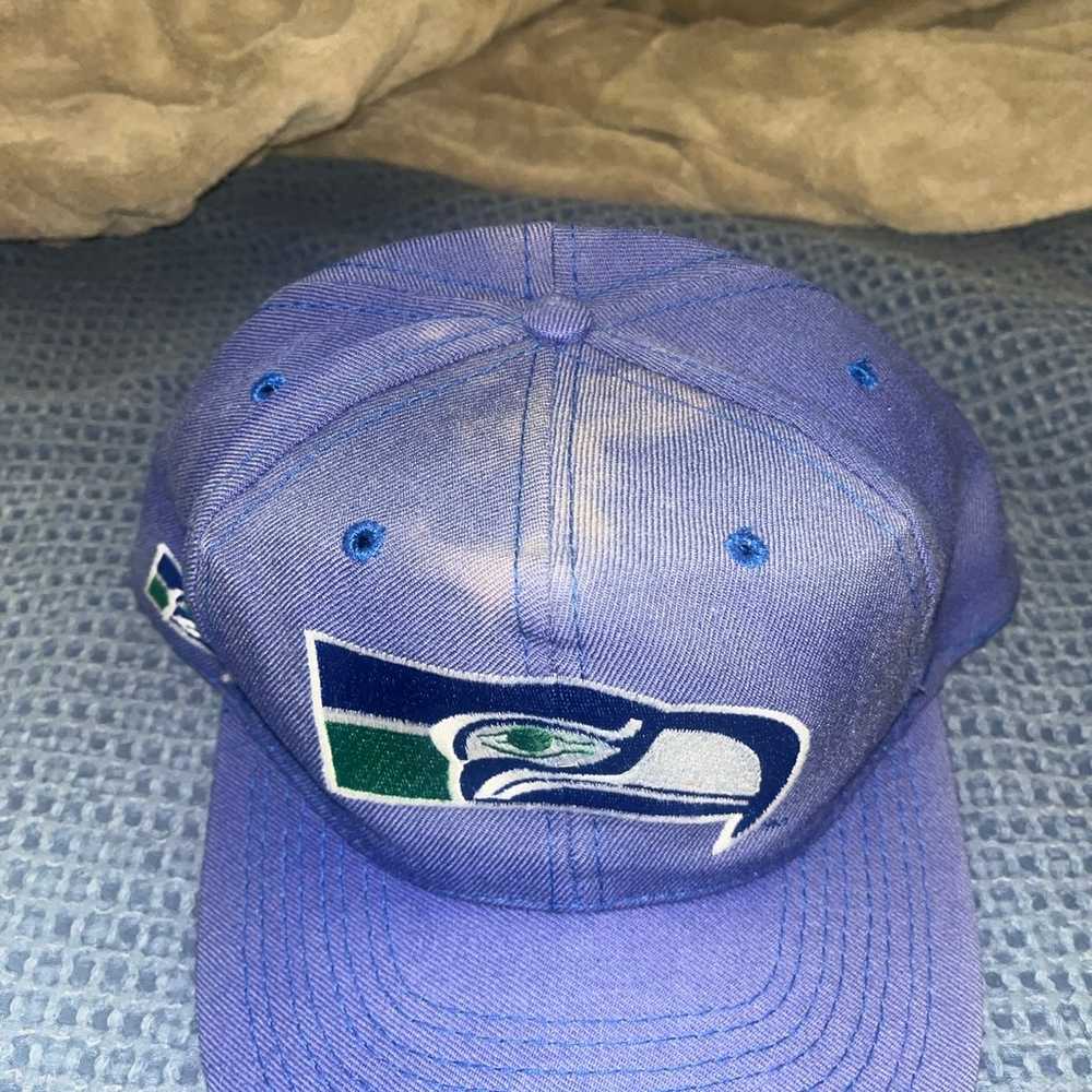 Vintage Seattle Seahawks Blockhead SnapBack - image 2