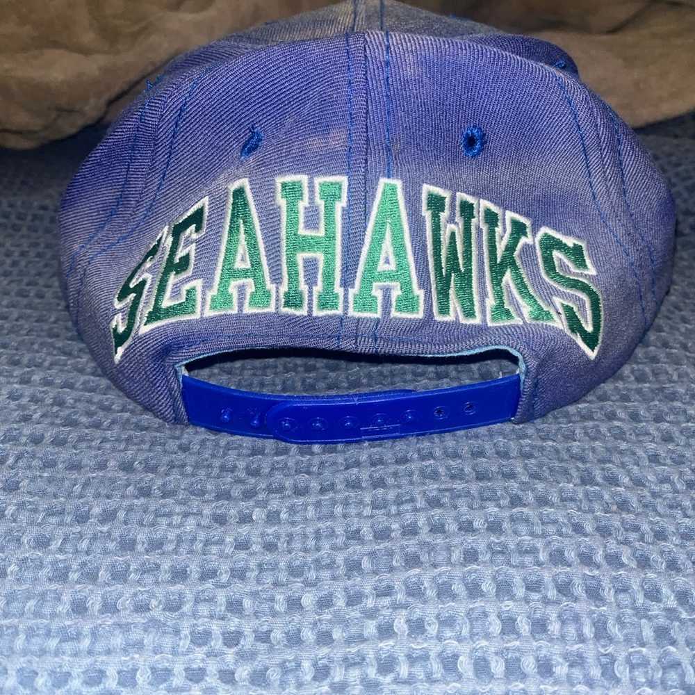 Vintage Seattle Seahawks Blockhead SnapBack - image 3