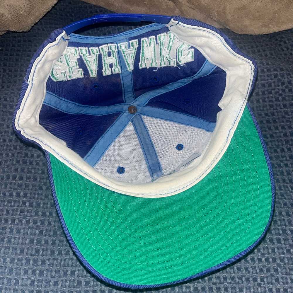 Vintage Seattle Seahawks Blockhead SnapBack - image 4