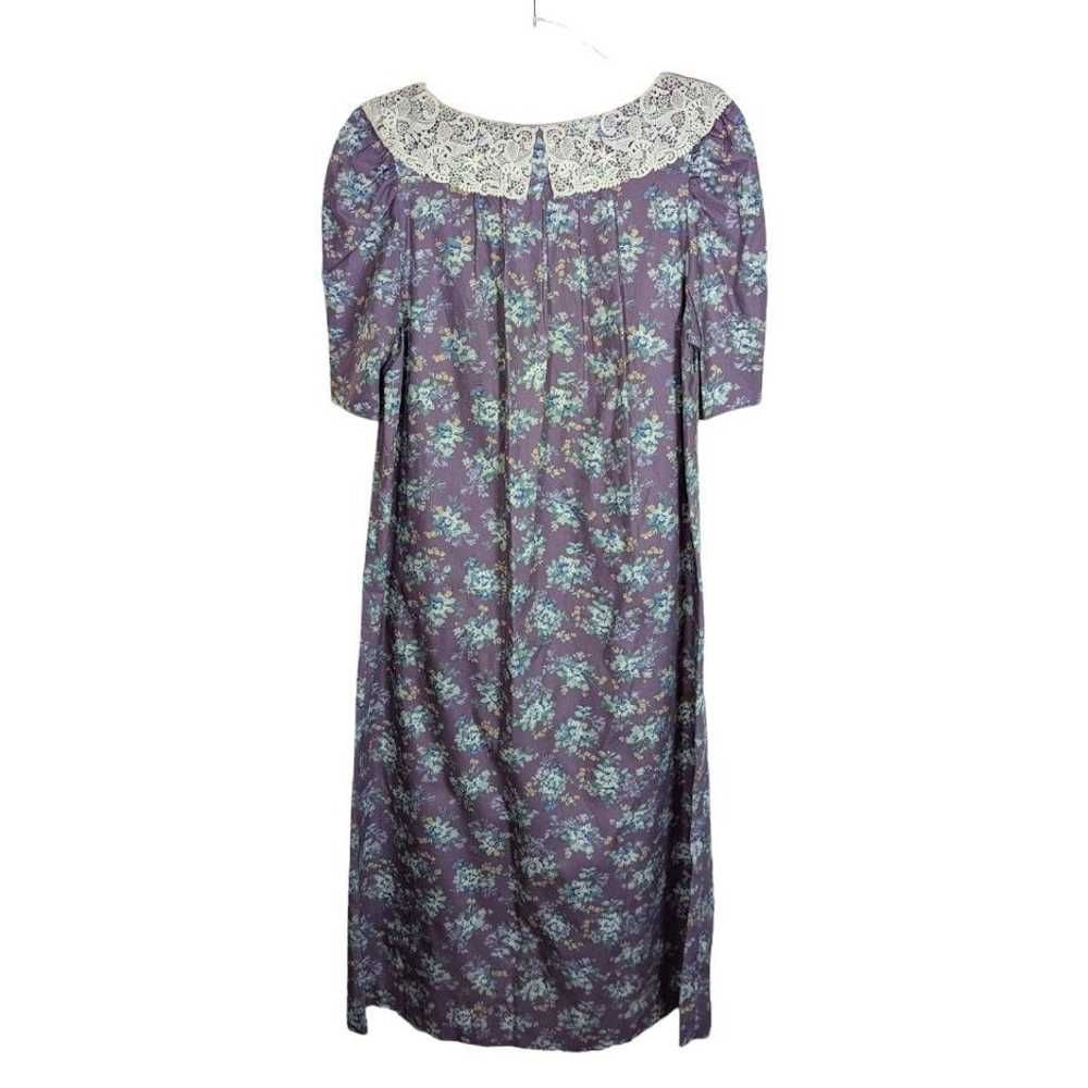 Laura Ashley Laura Ashley Midi Dress Purple Flora… - image 2