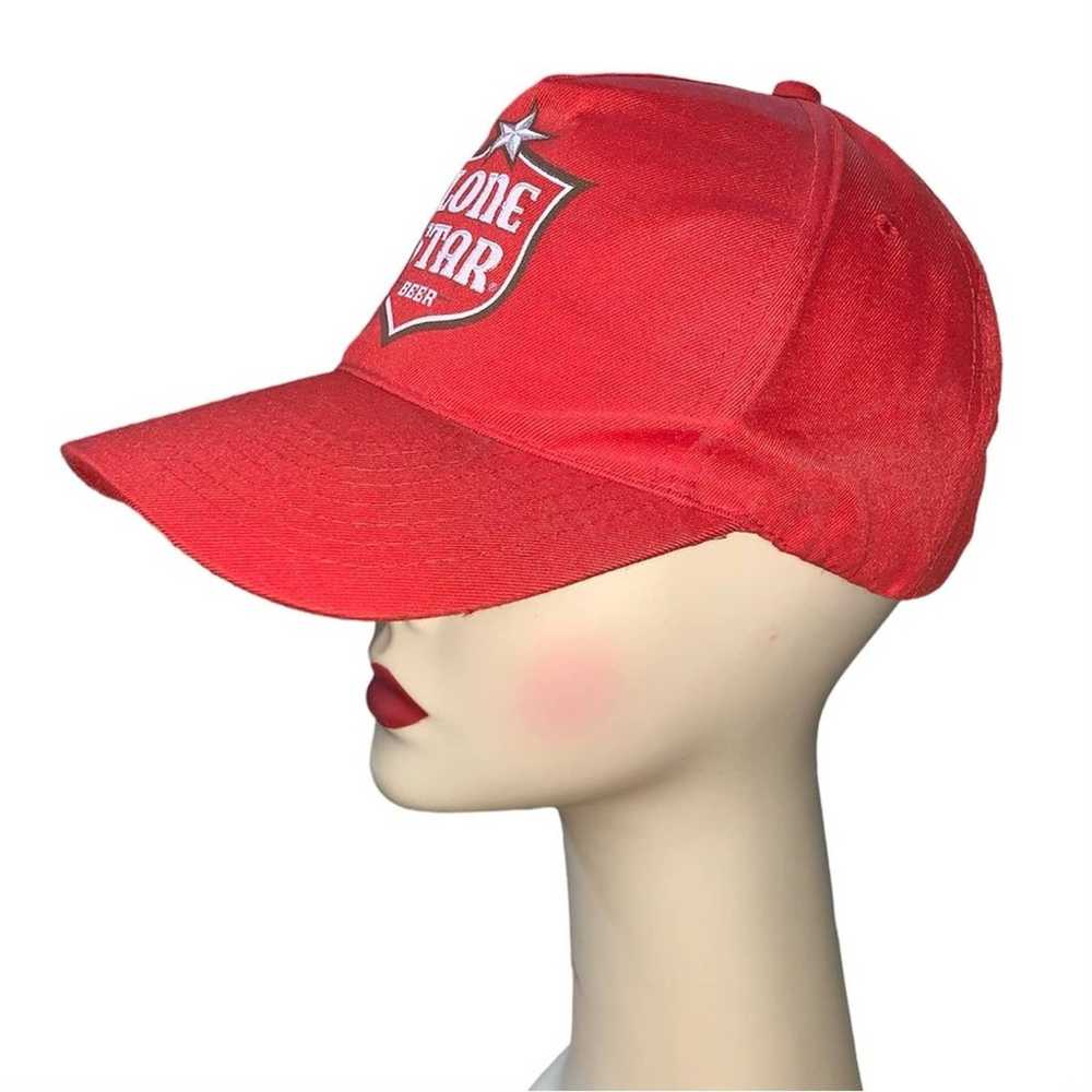 Lone Star Beer Men’s Vintage Red Adjustable Cap S… - image 2