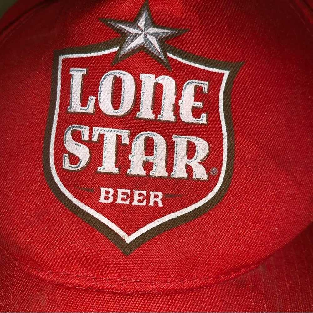 Lone Star Beer Men’s Vintage Red Adjustable Cap S… - image 6