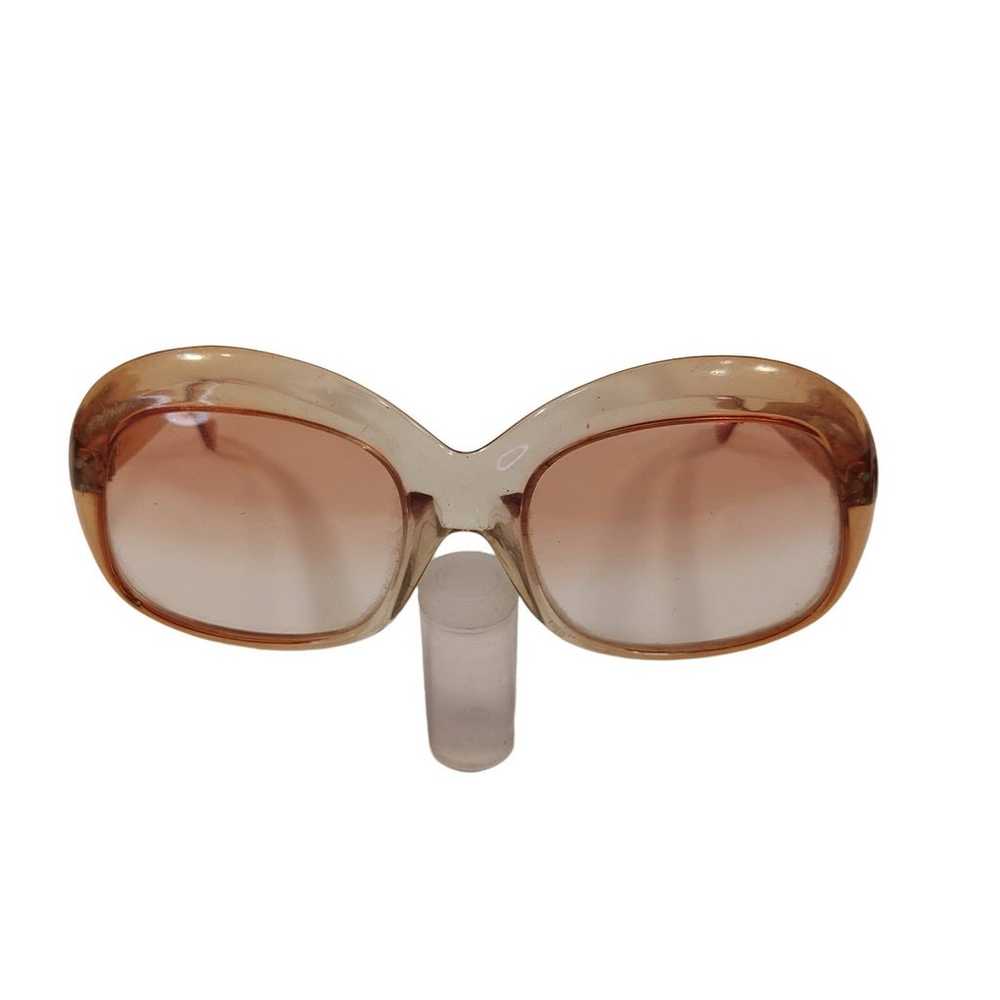 Great Glasses 3! Vintage Brown Clear Acrylic Sung… - image 1