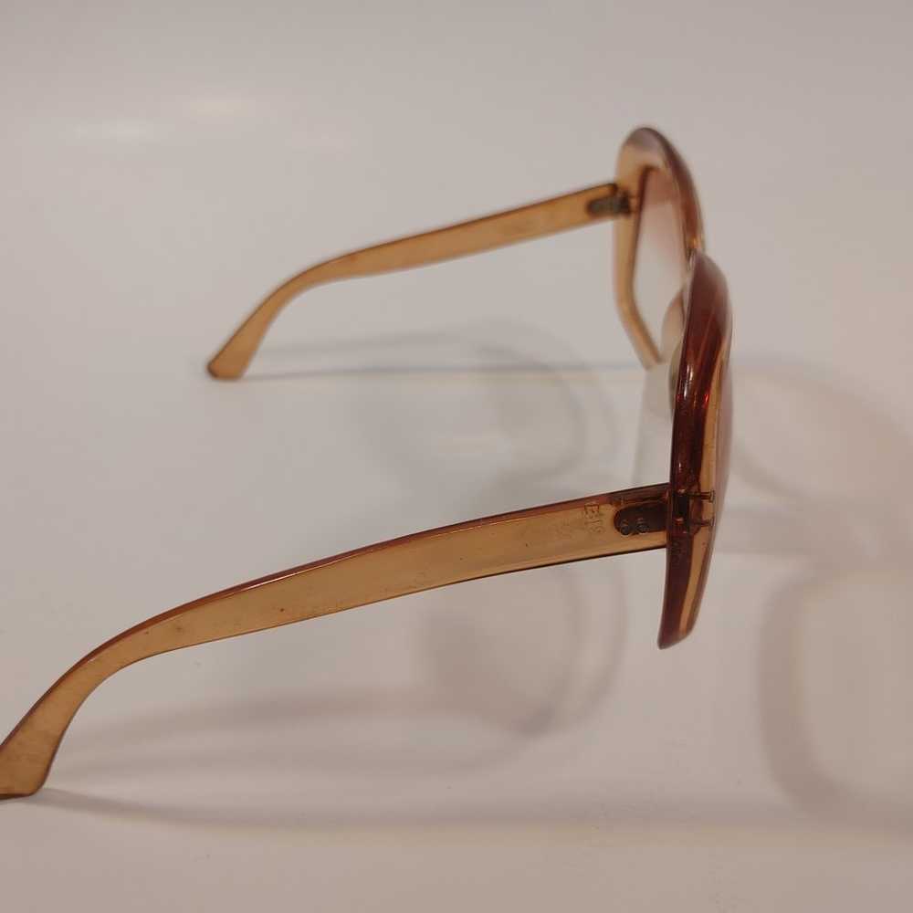 Great Glasses 3! Vintage Brown Clear Acrylic Sung… - image 4