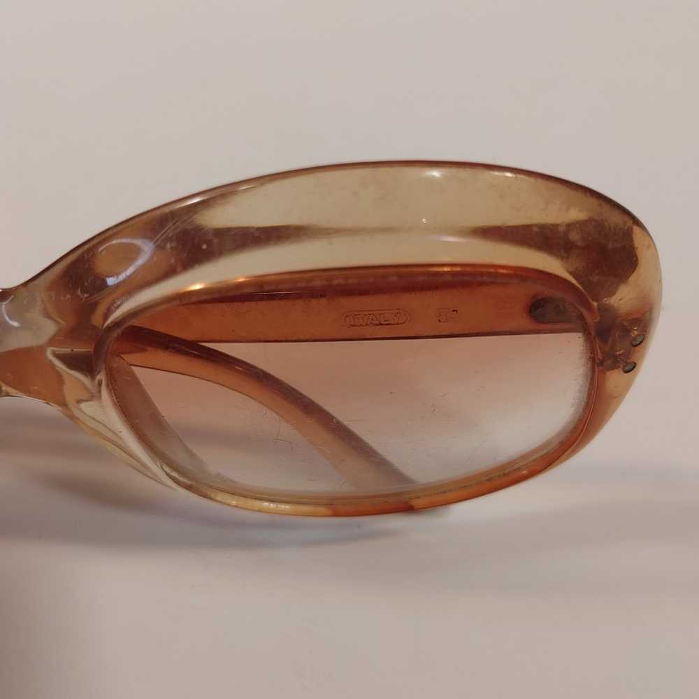 Great Glasses 3! Vintage Brown Clear Acrylic Sung… - image 7