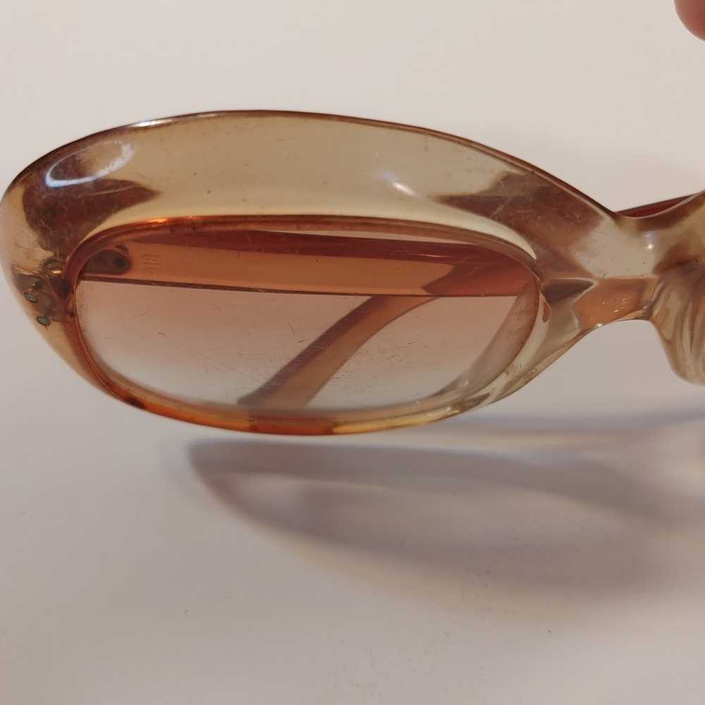 Great Glasses 3! Vintage Brown Clear Acrylic Sung… - image 8