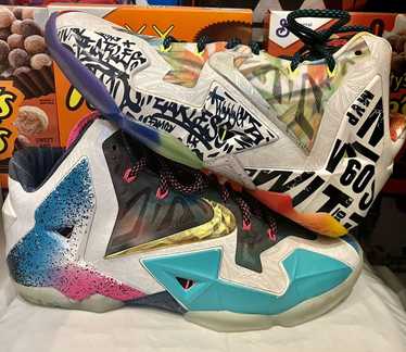 Nike Size 9.5 - Nike LeBron 11 Premium What The L… - image 1