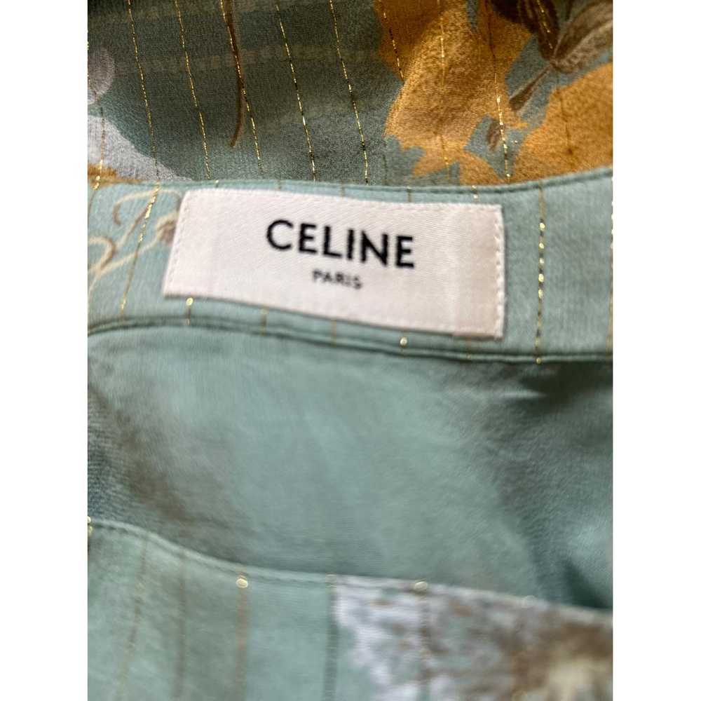 Celine Silk mid-length skirt - image 5