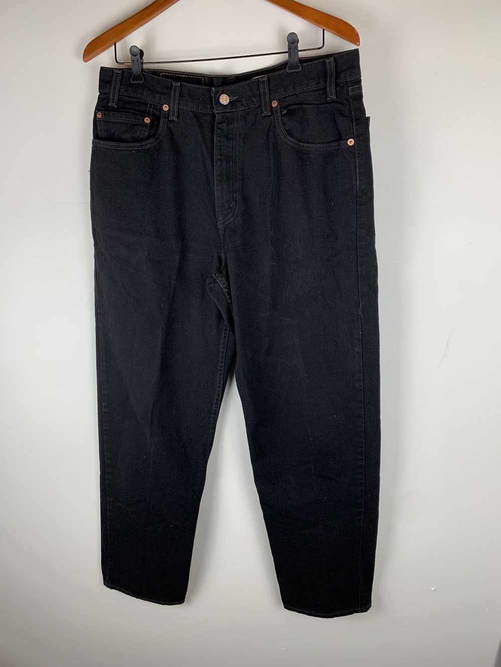 Levi's × Vintage Levis 550 black denim jeans - image 1