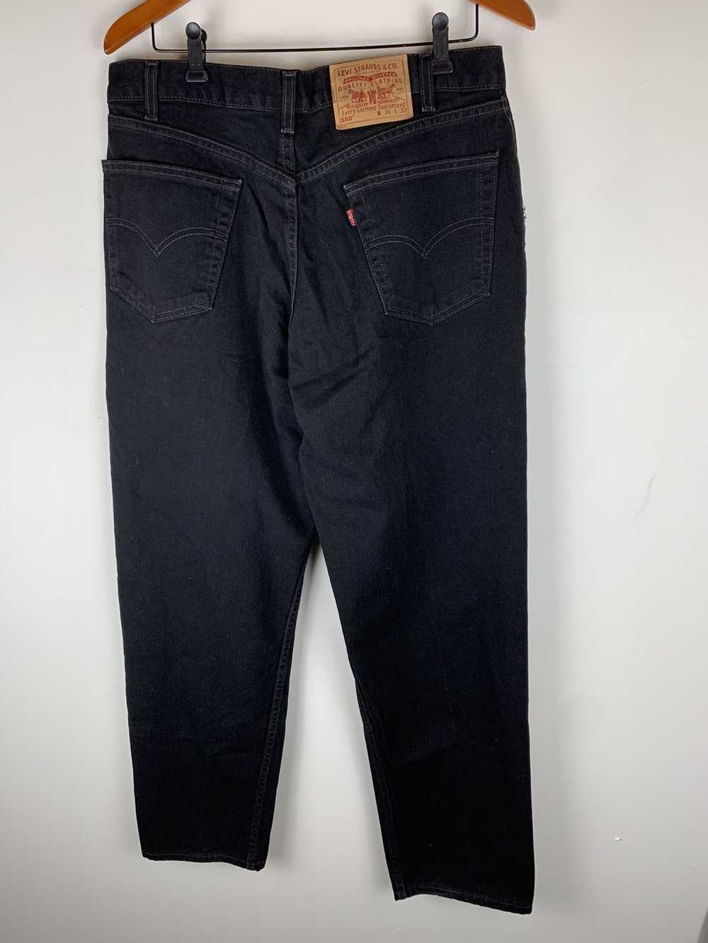 Levi's × Vintage Levis 550 black denim jeans - image 2