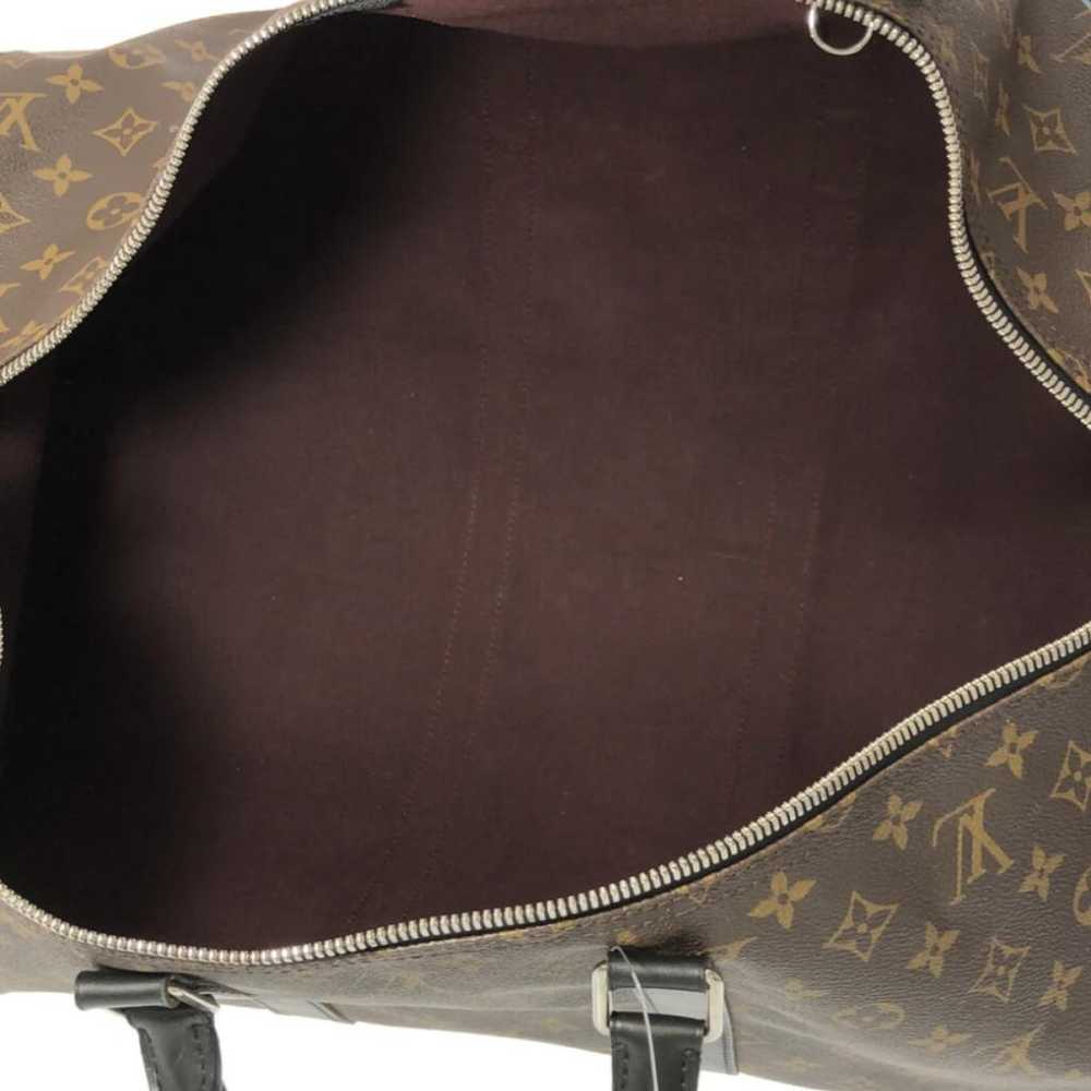 Louis Vuitton Keepall leather travel bag - image 6