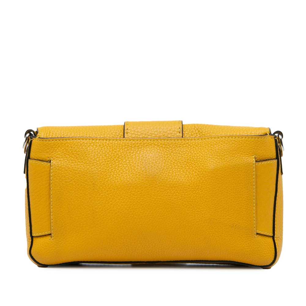 Yellow Fendi Selleria Calfskin Convertible Baguet… - image 3