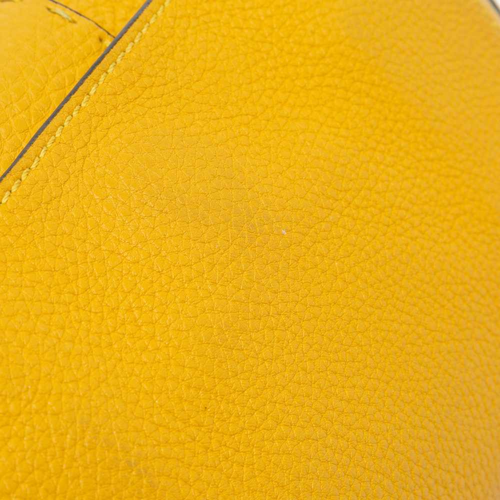 Yellow Fendi Selleria Calfskin Convertible Baguet… - image 8