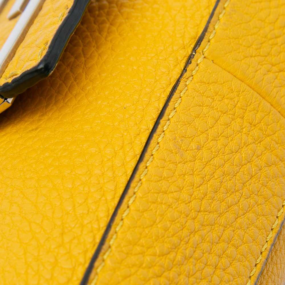 Yellow Fendi Selleria Calfskin Convertible Baguet… - image 9