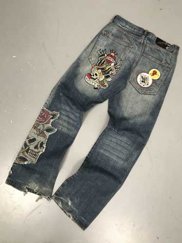 Christian Audigier × Ed Hardy × Streetwear 90s Cr… - image 1