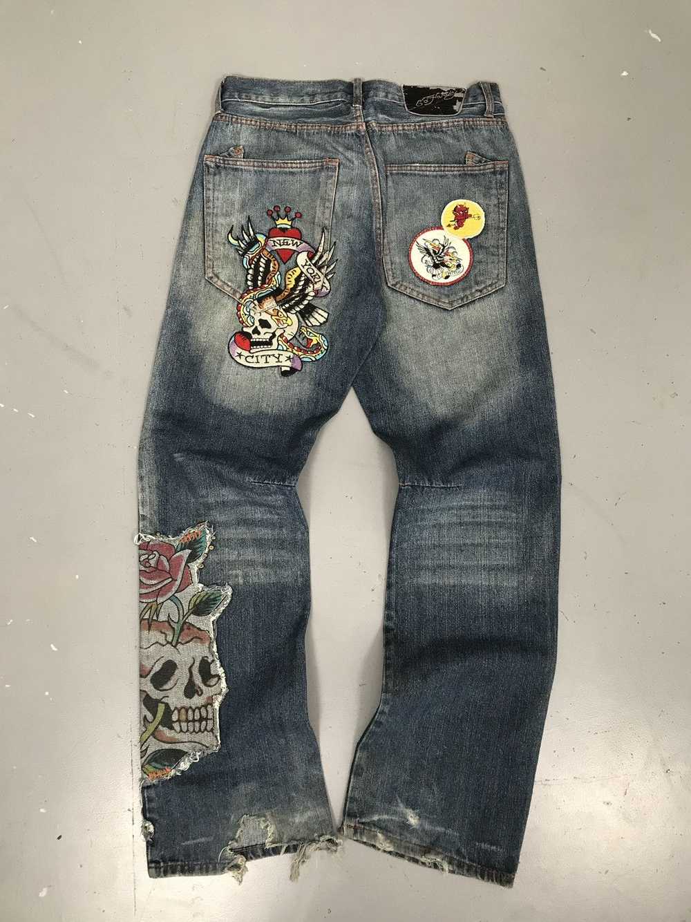 Christian Audigier × Ed Hardy × Streetwear 90s Cr… - image 2