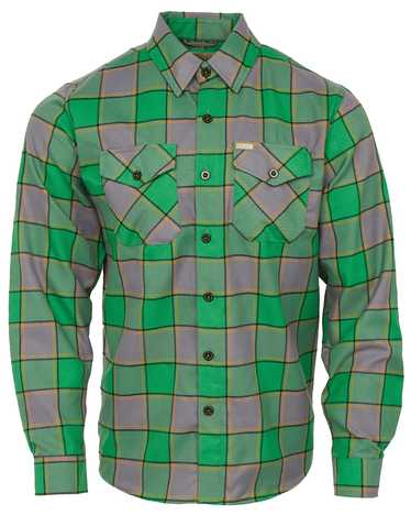 New Dixxon Auld Pub Men's Green Gray deals Irish Plaid Long Sleeve Size XL