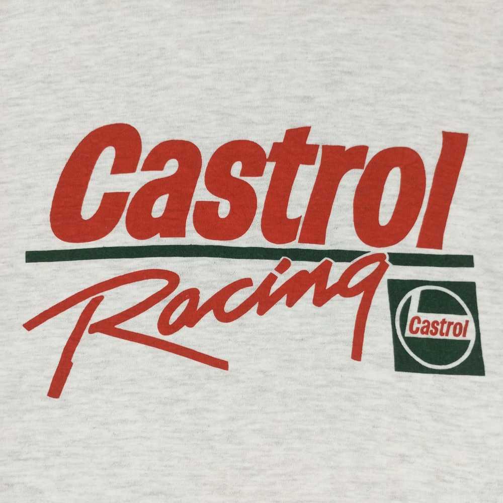 Racing × Vintage Castrol Racing Promo Style Tshir… - image 2