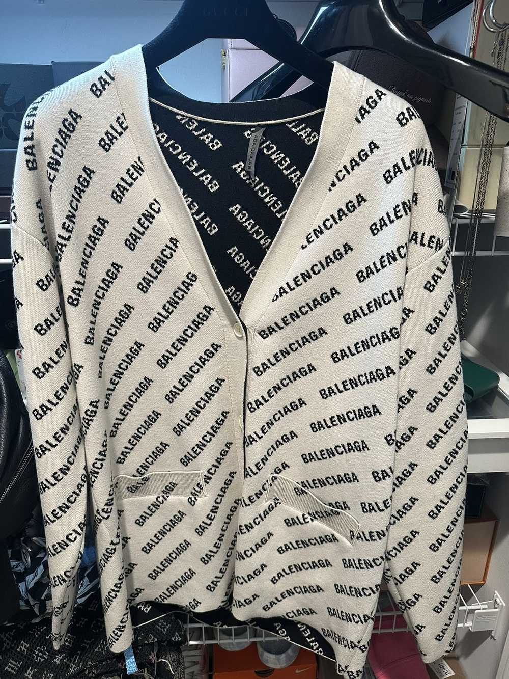 Balenciaga All over logo cardigans - image 1