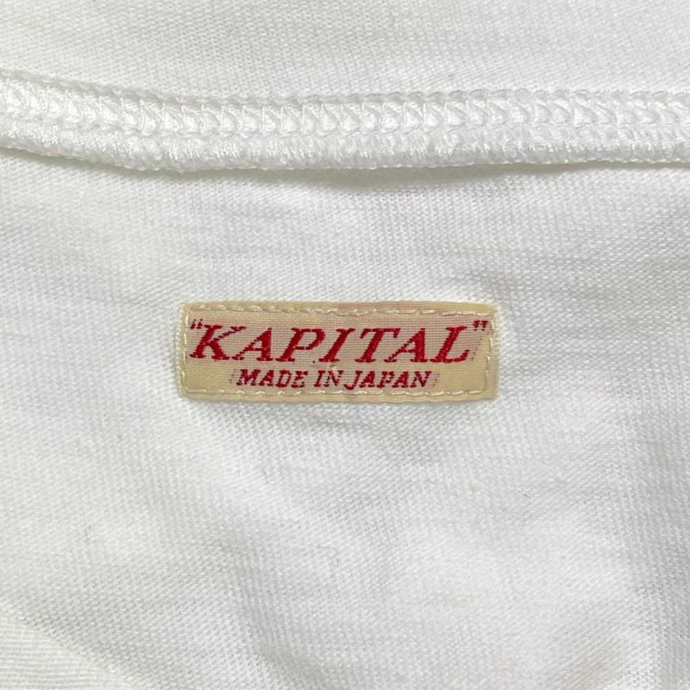 Kapital Smiley Baseball Short Sleeve Tee Shirt Wh… - image 4