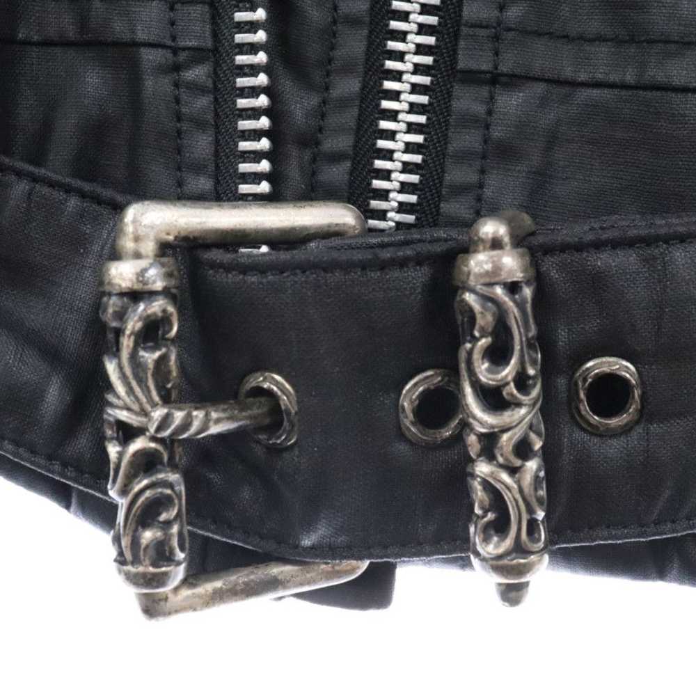 Chrome Hearts Chrome Hearts Coated Linen Mid Zip … - image 3