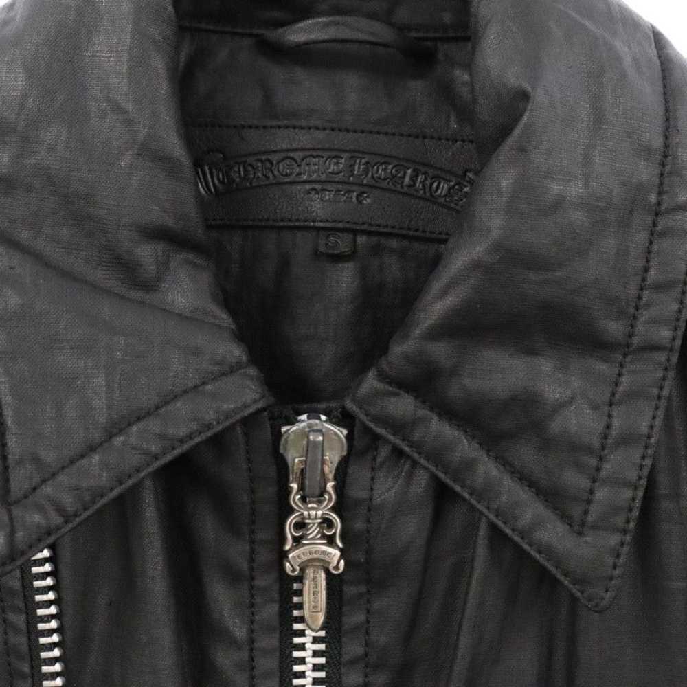 Chrome Hearts Chrome Hearts Coated Linen Mid Zip … - image 5