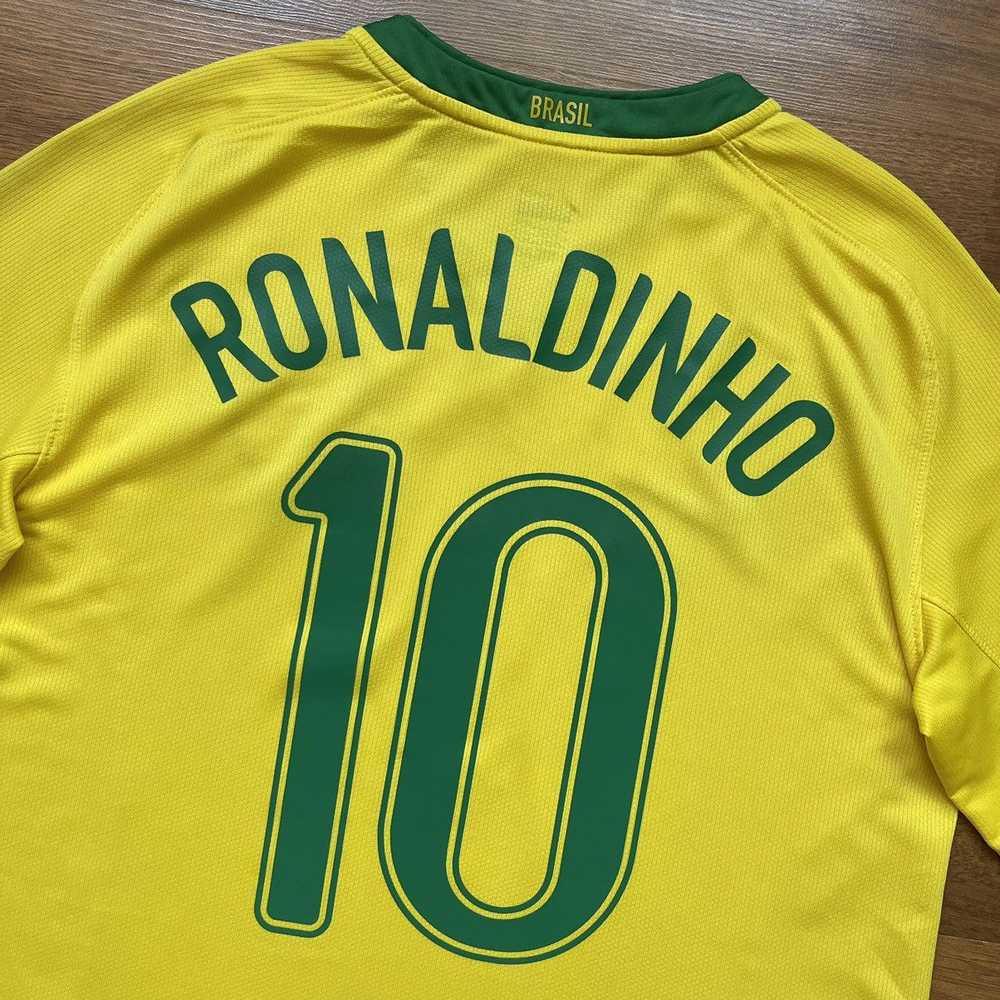 Nike × Soccer Jersey × Vintage BRAZIL NIKE 2008 F… - image 10