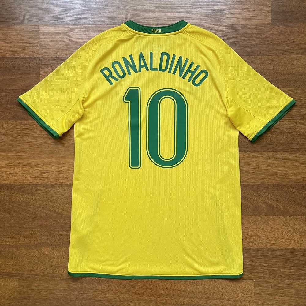 Nike × Soccer Jersey × Vintage BRAZIL NIKE 2008 F… - image 1