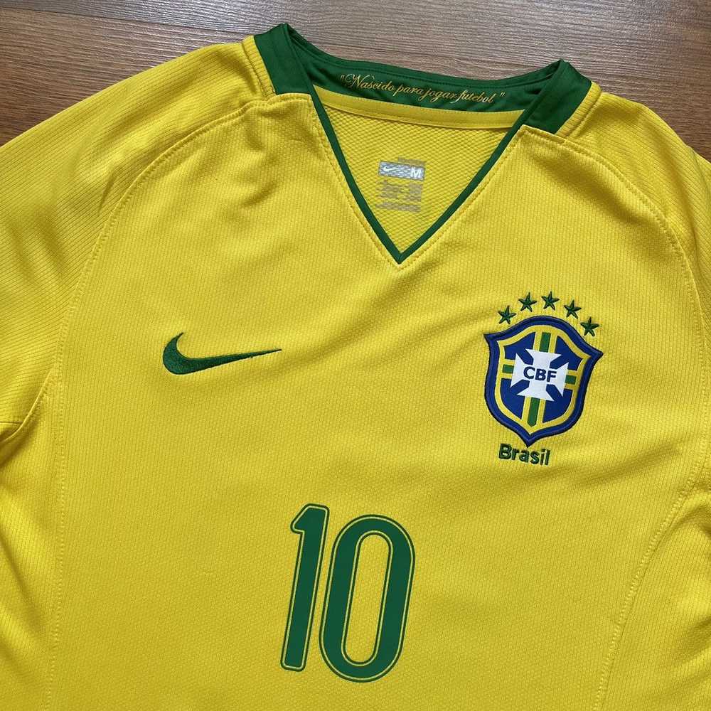 Nike × Soccer Jersey × Vintage BRAZIL NIKE 2008 F… - image 4