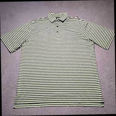 Footjoy Footjoy FJ Polo Shirt Mens XL Green Strip… - image 1