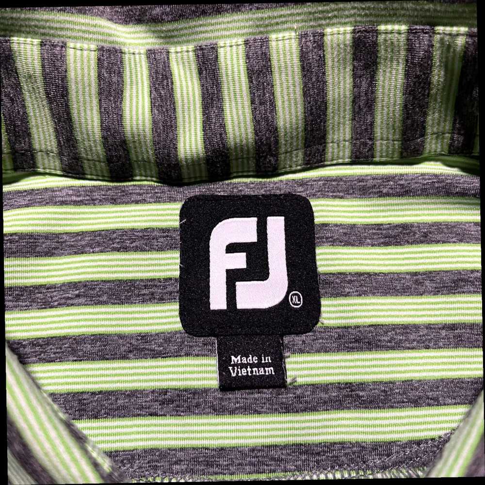 Footjoy Footjoy FJ Polo Shirt Mens XL Green Strip… - image 7