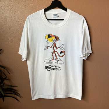 VTG NEW Single popular Stitch Frito Lay Chester Cheetah Snack White T Shirt