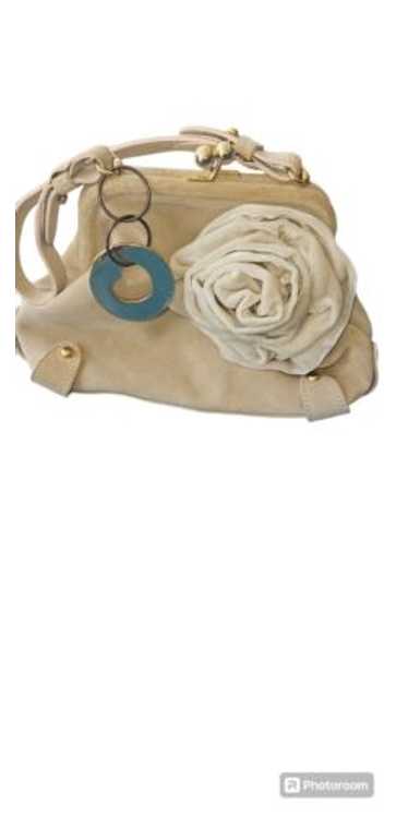 Y2Kテイスト【Blumarine】ブルマリン ゴールドリング ミニバッグ Blumarine Bag, Y2k Mini Handbag, Gold Cloth Bag, Small