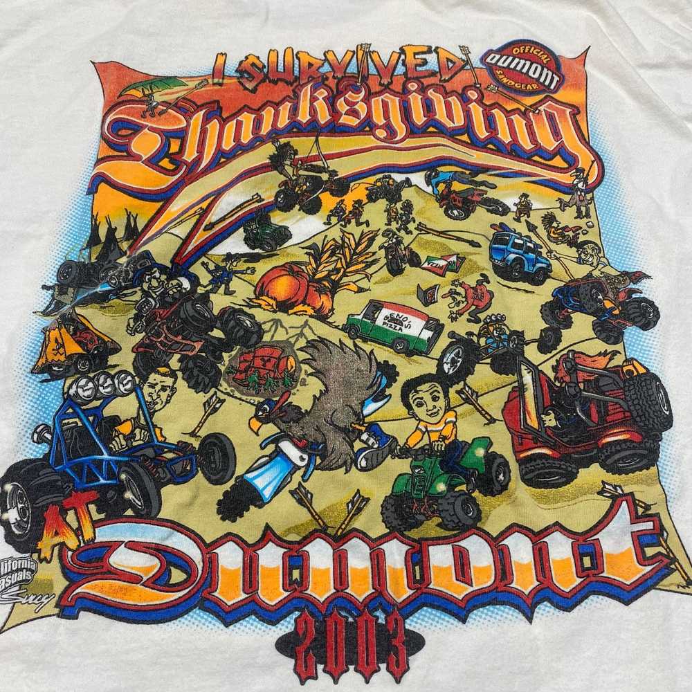 Hanes Vintage Y2K I Survived Dumont Thanksgiving … - image 4