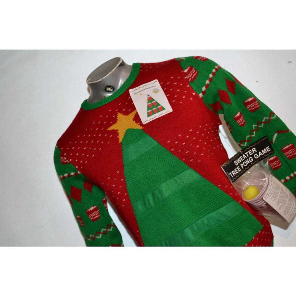 Vintage 36609 Ugly Christmas Sweater Beer Pong Ch… - image 2