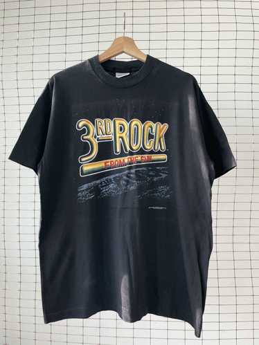 Vintage 1996 3rd rock from the sun tv show promo top gildan large black usa made